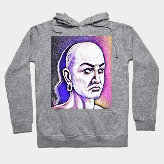 Chanakya Pink Portrait | Chanakya Artwork 7 Hoodie by JustLit